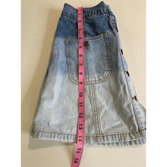 Vtg Y2K Union Bay Womens Button Up‎ Denim Mini Skirt Size 3 Twee Coquette Ombre - Picture 8 of 11